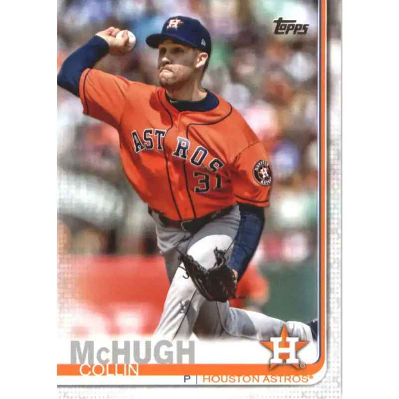 2019 Topps #674 Collin McHugh NM-MT Houston Astros Baseball Card - Baseball Card Single