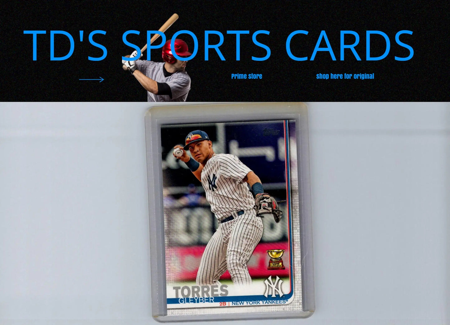 Gleyber Torres baseball card from 2019 Topps #7 featuring Gleyber Torres