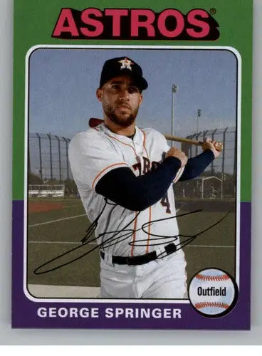 2019 Topps Archives #174 George Springer NM-MT Astros ID:27385 - Baseball Card Single