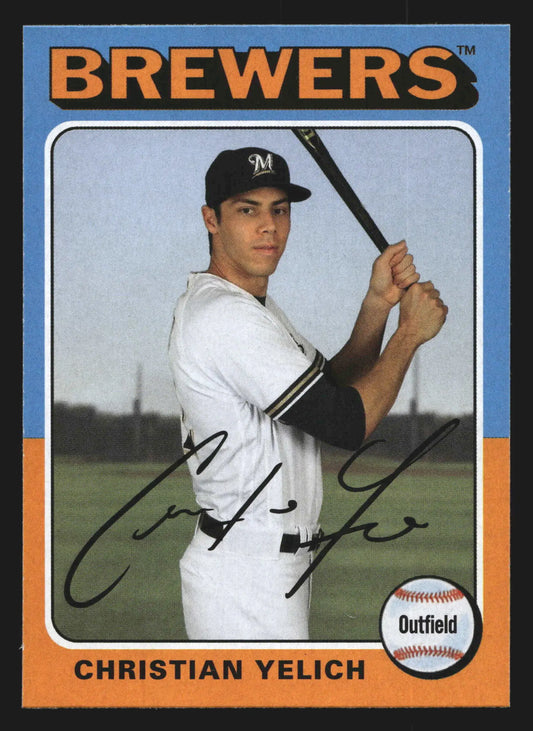 2019 Topps Archives #194 Christian Yelich Milwaukee Brewers - Baseball Card Single