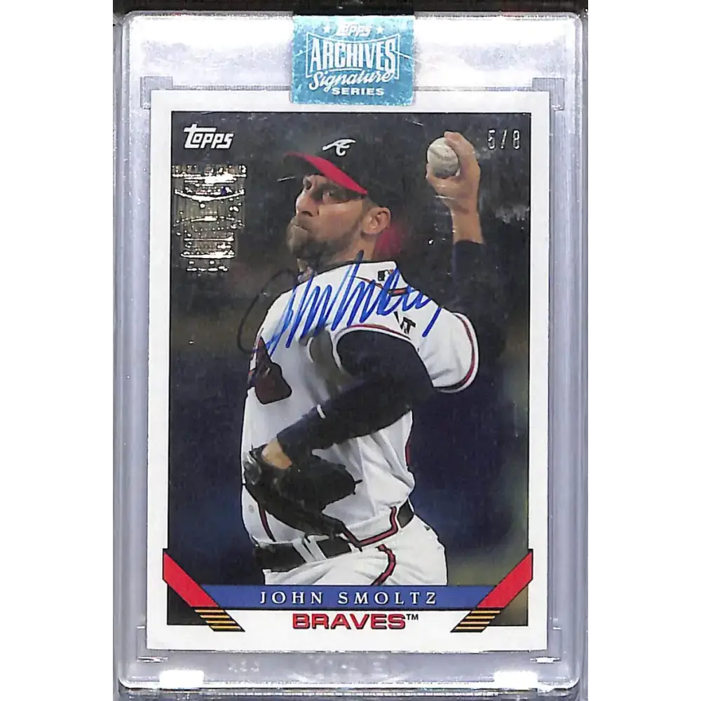 2019 Topps Archives #258 John Smoltz NM-MT Auto 5/8 Atlanta Braves - Baseball Card Single