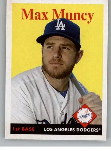2019 Topps Archives Max Muncy baseball card with original gloss Dodgers NM-MT