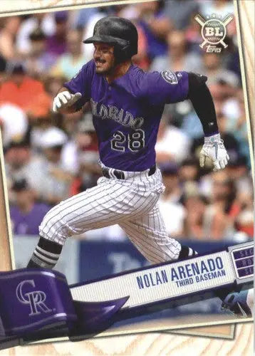 Baseball card featuring Nolan Arenado from 2019 Topps Big League with original gloss