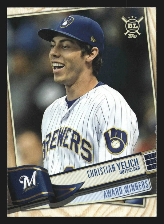 2019 Topps Big League #385 Christian Yelich Award Winners Brewers - Baseball Card Single