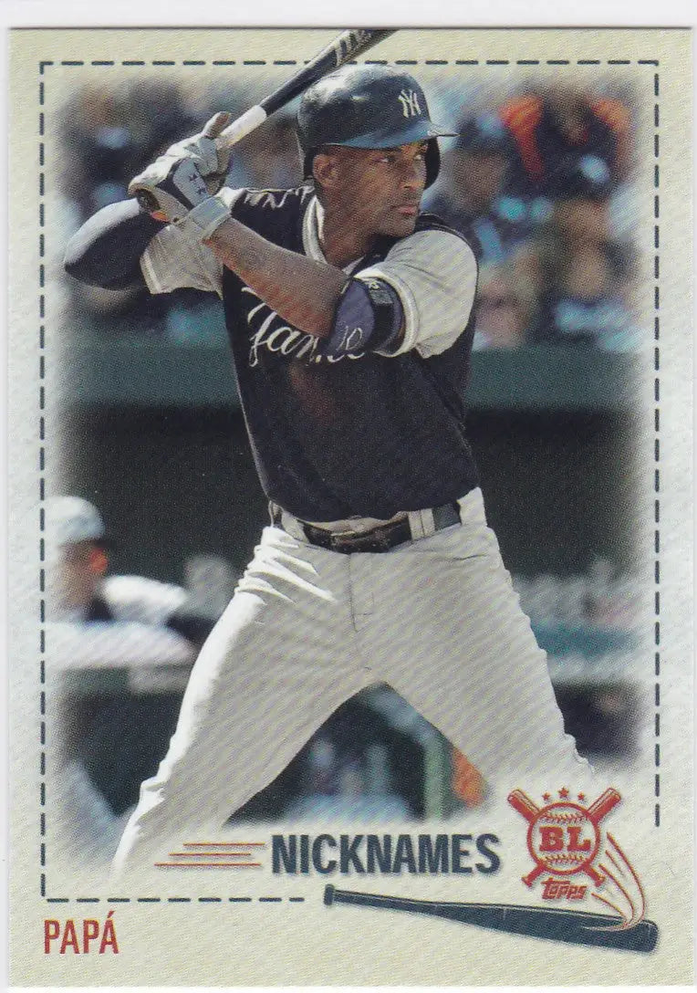 Baseball card of Migueal Andujar ’PAPA’ with Topps Big League branding and nicknames