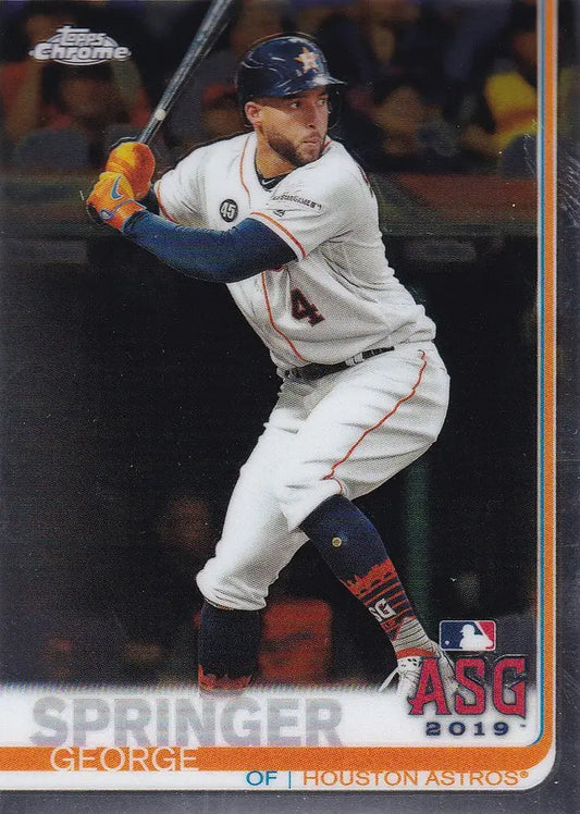 2019 Topps Chrome #78 George Springer -- Houston Astros - Baseball Card Single