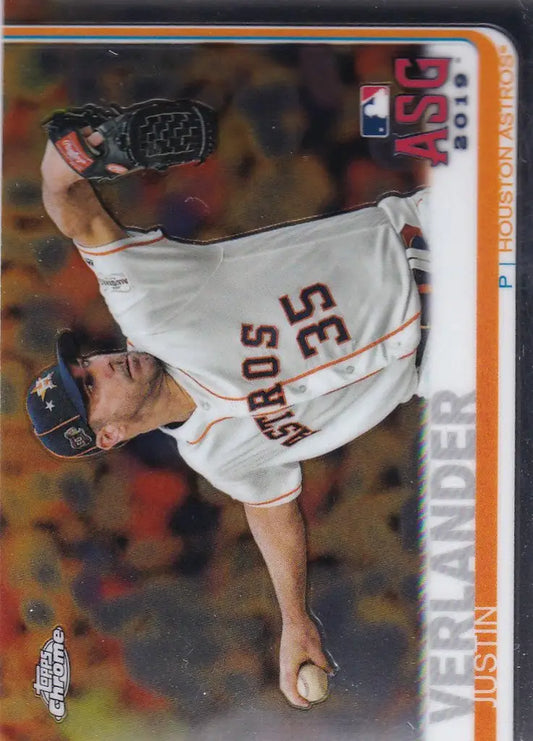 2019 Topps Chrome #85 Justin Verlander -- Houston Astros - Baseball Card Single