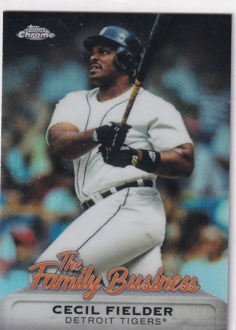 2019 TOPPS CHROME #FBC-9 CECIL FIELDER FAMILY BUSINESS- DETROIT TIGERS - Baseball Card Single