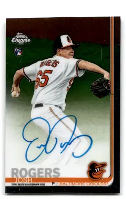 2019 Topps Chrome Rookie Autographs #RA-JR Josh Rogers NM Near Mint Aut ID:79521 - Baseball Card Single