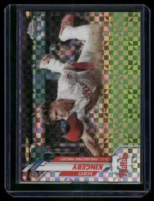 2019 Topps Chrome Scott Kingery #64 X-Fractor Baseball - Baseball Card Single