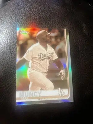 2019 Topps Chrome Sepia Refractors Max Muncy baseball card Los Angeles Dodgers