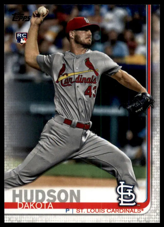 2019 Topps Dakota Hudson RC 697 St. Louis Cardinals NM - Baseball Card Single