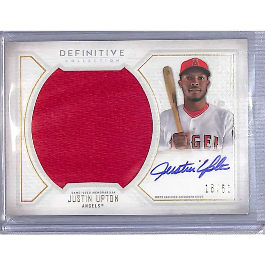 2019 Topps Definitive Collection #ARC-JU Justin Upton #/50 NM-MT Baseball Card - Baseball Card Single