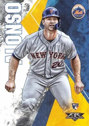 2019 Topps Fire #128 Pete Alonso NM-MT RC Rookie Mets - Baseball Card Single