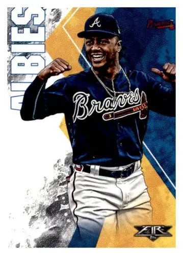 2019 Topps Fire #17 Ozzie Albies NM-MT Braves - Baseball Card Single