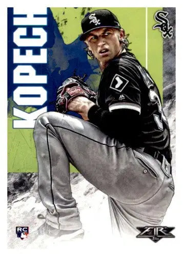 Baseball card featuring Michael Kopech in White Sox uniform, 2019 Topps Fire NM-MT