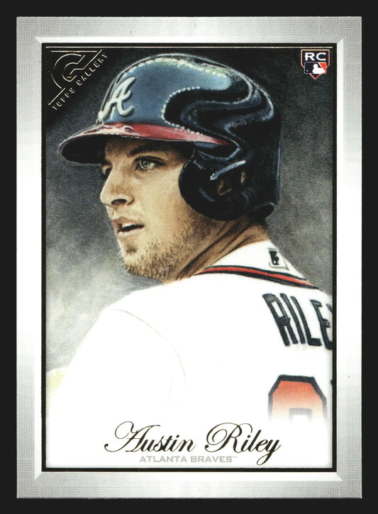 2019 Topps Gallery #5 Austin Riley Braves RC - Baseball Card Single