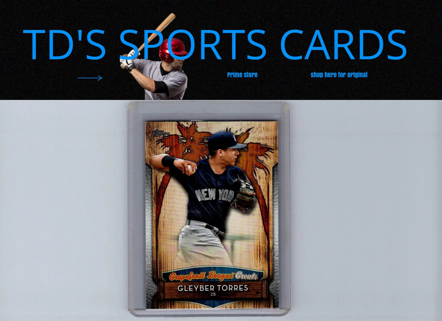 Gleyber Torres baseball card from 2019 Topps Torres Grapefruit League collection