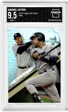 2019 Topps Gold Label Derek Jeter #89 Baseball Arena Club 9.5 - Baseball Card Single