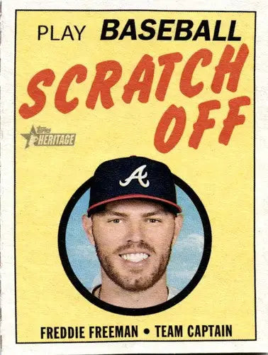 2019 Topps Heritage 1970 Topps Scratch-Off #5 Freddie Freeman NM-MT Braves - Baseball Card Single