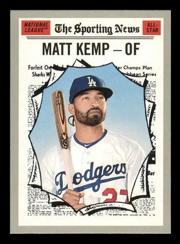 2019 Topps Heritage #366 Matt Kemp NM-MT Dodgers - Baseball Card Single