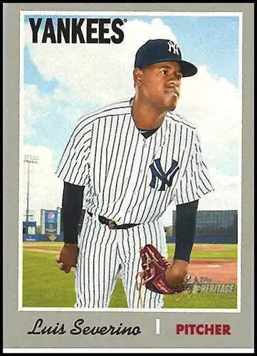 2019 Topps Heritage #416 Luis Severino NM-MT SP Yankees ID:23068 - Baseball Card Single
