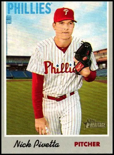 2019 Topps Heritage #6 Nick Pivetta NM-MT Phillies - Baseball Card Single