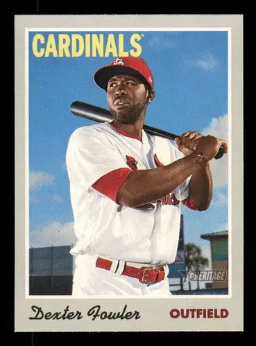2019 Topps Heritage #76 Dexter Fowler NM-MT Cardinals ID:20031 - Baseball Card Single