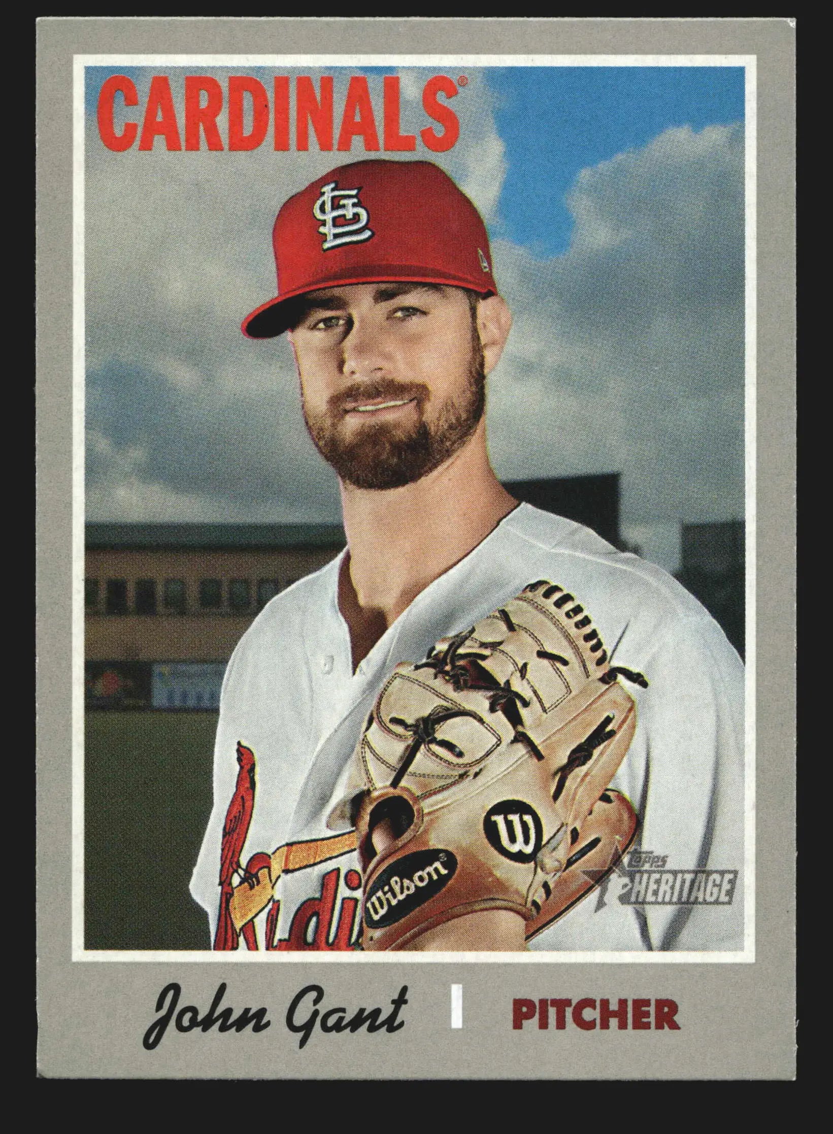 2019 Topps Heritage John Gant #330 St. Louis Cardinals - Baseball Card Single