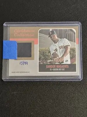 2019 Topps Heritage Xander Bogaerts Clubhouse Collection Relics Gold #/99 - Baseball Card Single
