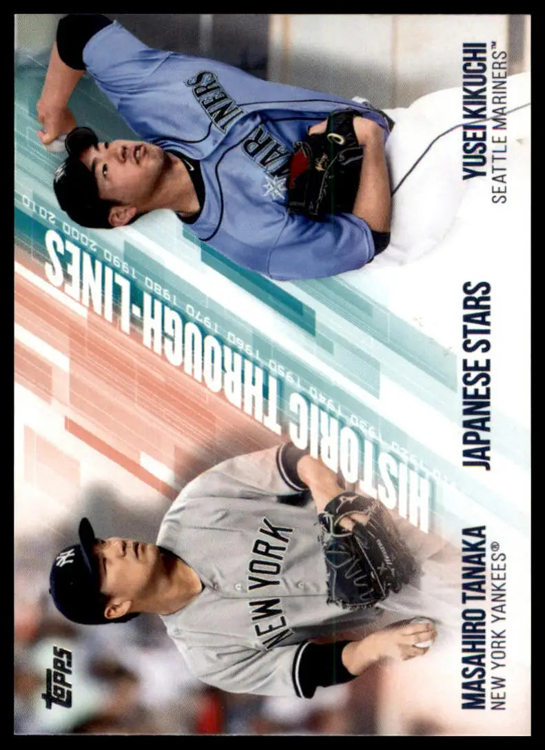2019 Topps - Historic Through-Lines Yusei Kikuchi / Masahiro Tanaka HTL-40 NM - Baseball Card Single