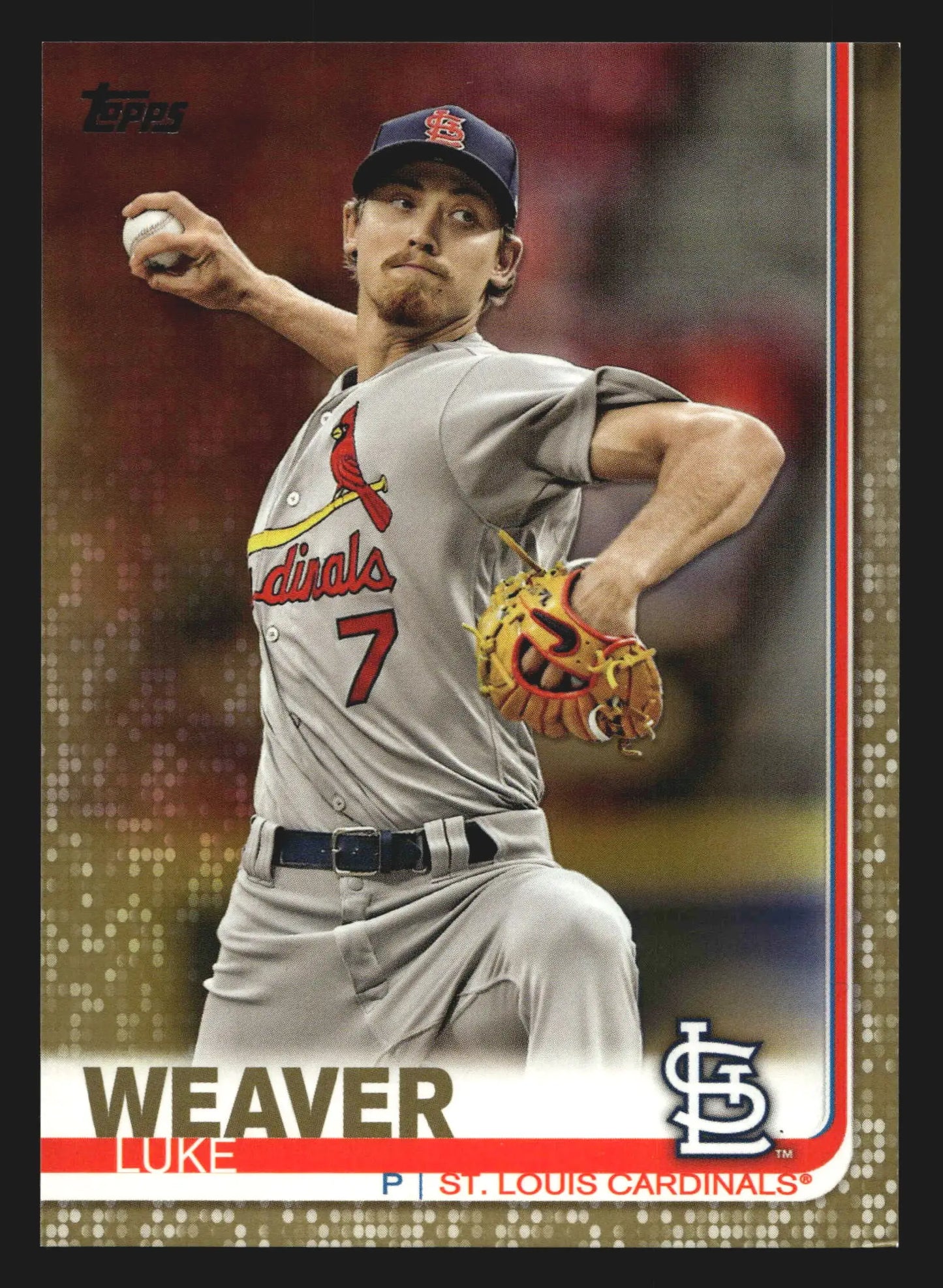 2019 Topps Luke Weaver #235 Gold /2019 St. Louis Cardinals - Baseball Card Single