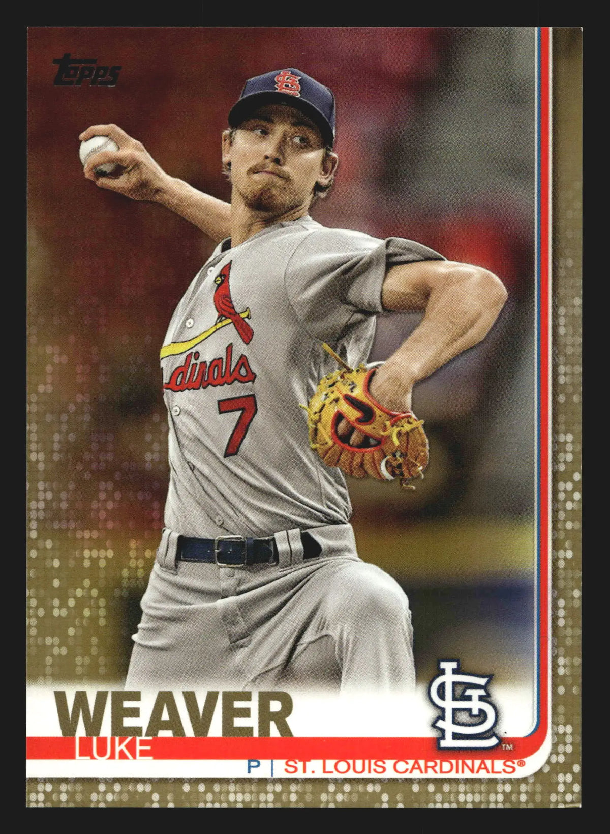2019 Topps Luke Weaver #235 Gold /2019 St. Louis Cardinals - Baseball Card Single