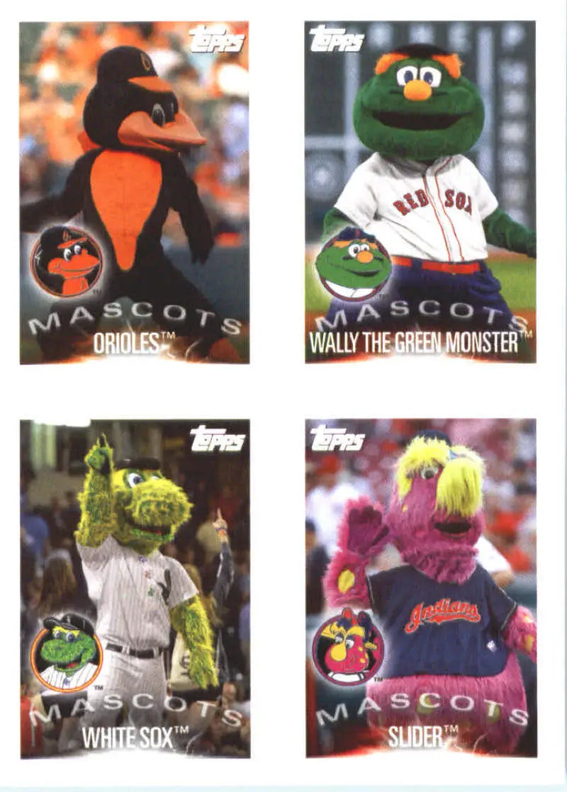 2019 Topps MLB Stickers #17/20/27/30 Baltimore Orioles/Wally The Green/ ID:24569 - Baseball Card Single
