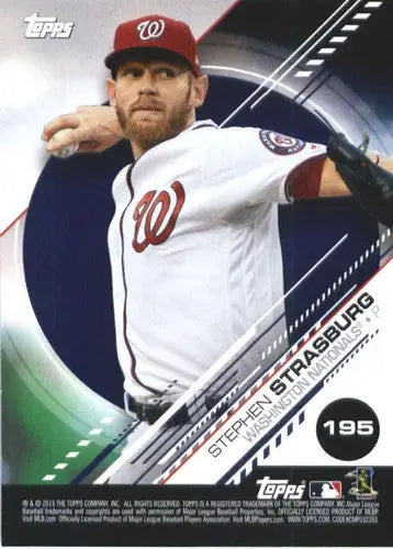 2019 Topps MLB Stickers #195 Jacob deGrom/Stephen Strasburg NM-MT - Baseball Card Single