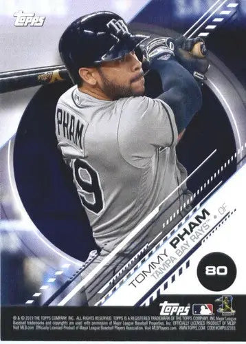Original gloss Tommy Pham baseball card from Topps MLB Stickers 2019 NM-MT