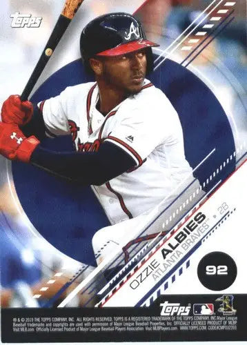 2019 Topps MLB Stickers #92 Elvis Andrus/Ozzie Albies NM-MT - Baseball Card Single