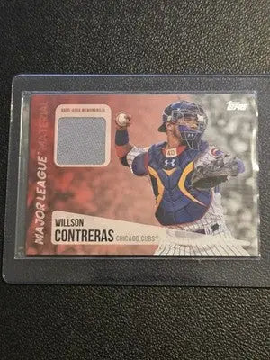 2019 Topps #MLM-WC Willson Contreras Major League Material Relics - Baseball Card Single