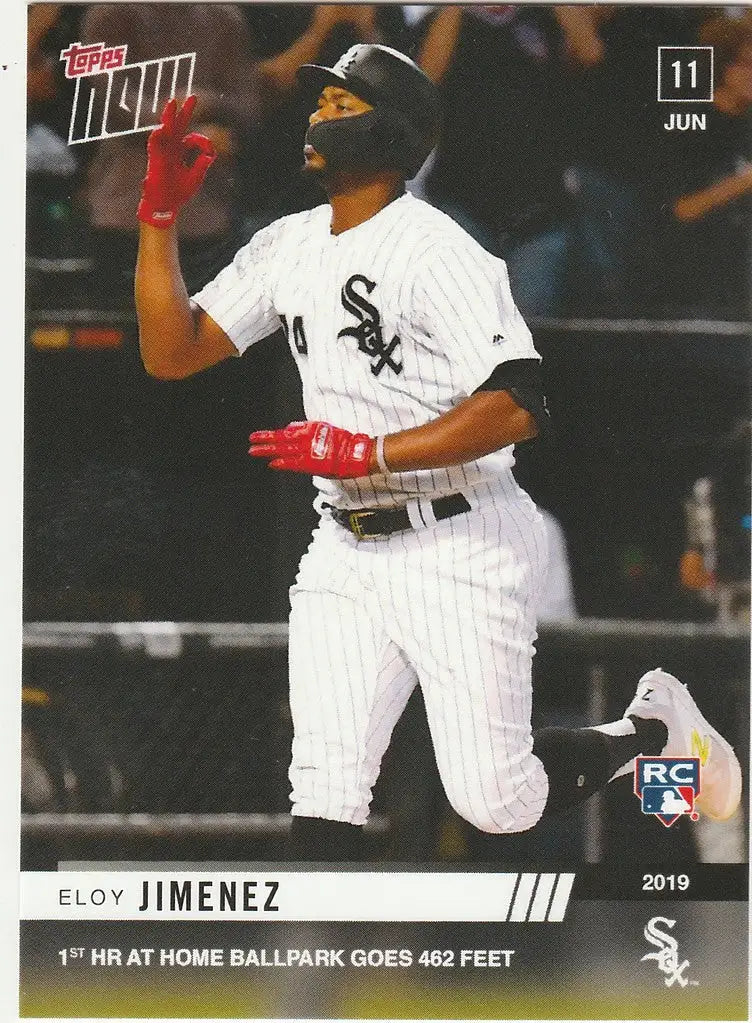 Baseball player celebrating a home run in Chicago White Sox uniform for Home Ballpack Chicago