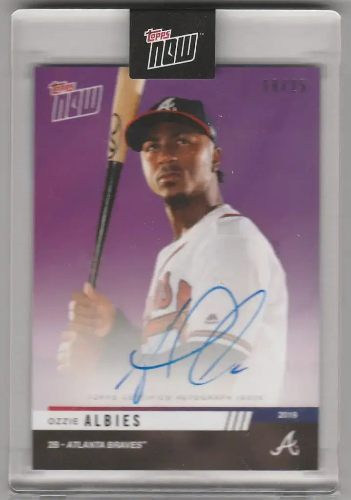 2019 Topps Now RTOD Auto OD-227C Ozzie Albies Atlanta Braves 8/25