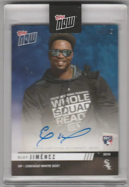 2019 Topps Now RTOD Auto OD-EJB Eloy Jimenez Chicago White Sox 36/49 - Baseball Card Single
