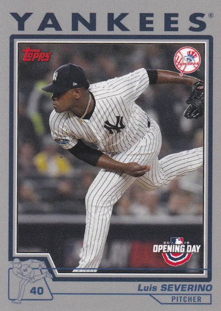 2019 TOPPS NOW THROW BACK THURSDAY TBT #77 LUIS SEVERINO- NEW YORK YANKEES - Baseball Card Single