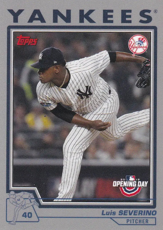 2019 TOPPS NOW THROW BACK THURSDAY TBT #77 LUIS SEVERINO- NEW YORK YANKEES - Baseball Card Single