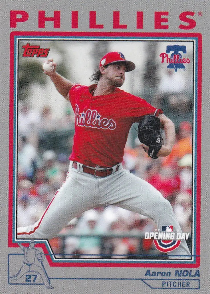2019 TOPPS NOW THROW BACK THURSDAY TBT #78 AARON NOLA- PHILADELPHIA PHILLIES - Baseball Card Single
