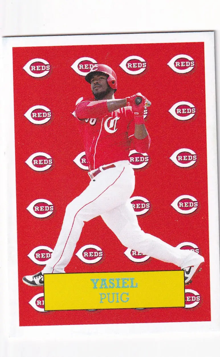 2019 TOPPS NOW THROW BACK THURSDAY TBT #90 YASIEL PUIG- CINCINNATI REDS - Baseball Card Single