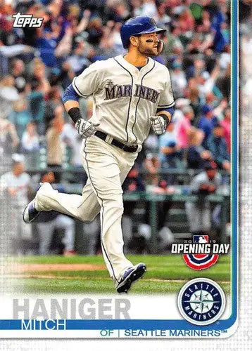 Original gloss Baseball card from Topps Opening Day featuring Mitch Haniger Mariners