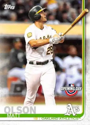 2019 Topps Opening Day #152 Matt Olson NM-MT Athletics original gloss baseball card