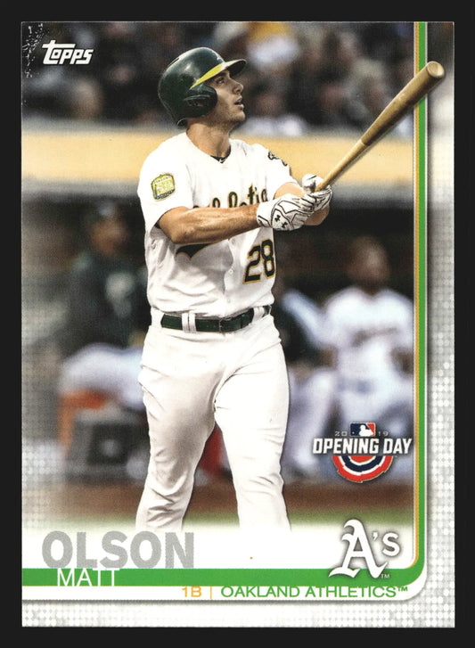 2019 Topps Opening Day #152 Matt Olson Oakland Athletics - Baseball Card Single
