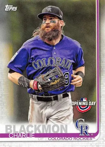 2019 Topps Opening Day #19 Charlie Blackmon NM-MT Rockies - Baseball Card Single