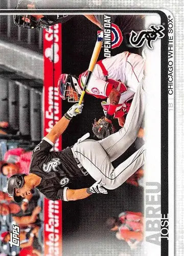 José Abreu baseball card from 2019 Topps Opening Day White Sox collection